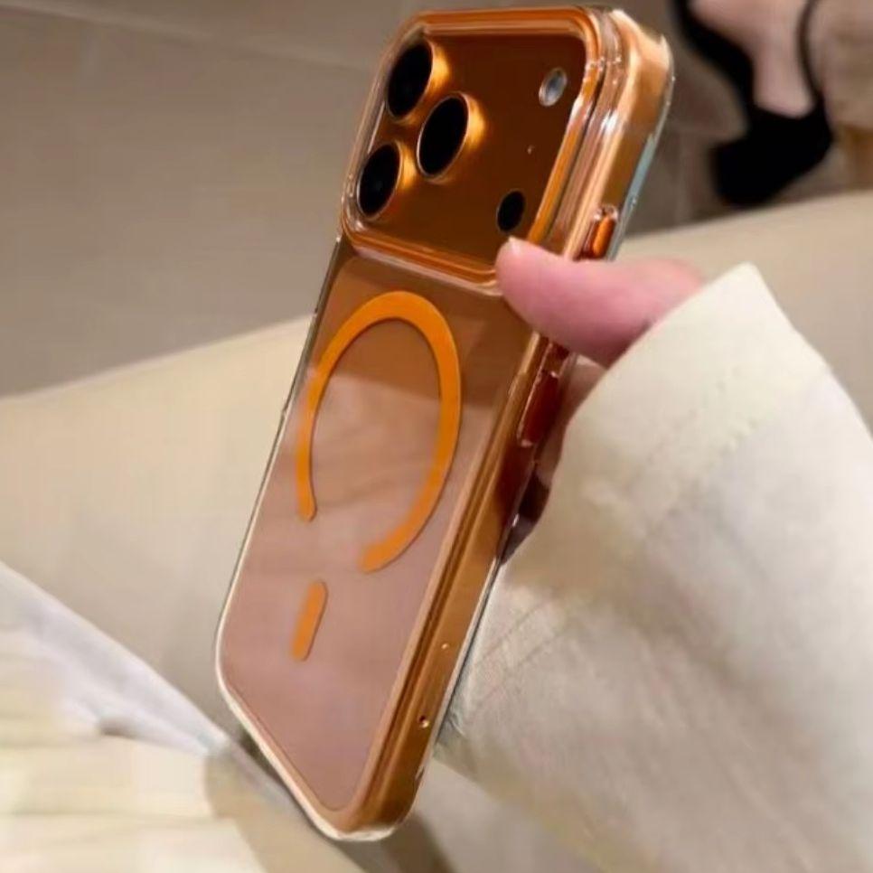 Custodia HD Cristallo Liscia Trasparente Per Magsafe per iPhone 17 16 15 Pro Max 17Air Ricarica Wireless Magnetica Cover Rigida Sottile in PC