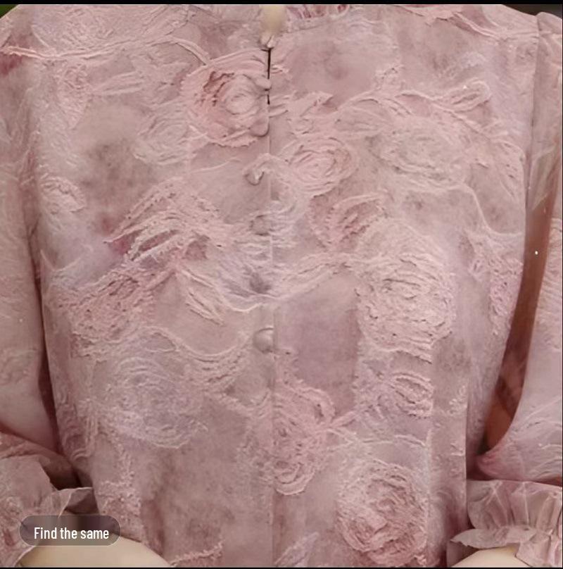 Spring Fashion Chiffon Pullover: Women's Casual, Gentle, Simple Daily Commute Style - Perfect for Mothers