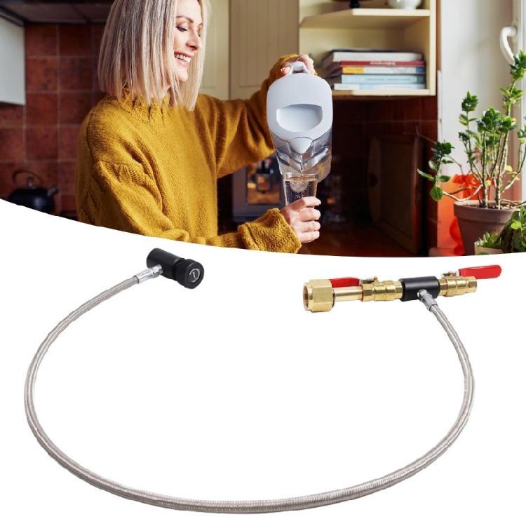 Adapter do napełniania butli CO2 pod wysokim ciśnieniem, adapter do napełniania cylindra z dwutlenkiem węgla do saturatora, pojemnik, kanister W21.8
