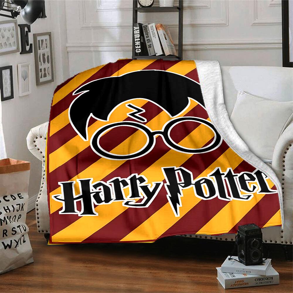 1 Stück Harry Potter Decke Leichte Flanell-Kuscheldecke für Sofa, Bett, Reisen, Camping, Wohnzimmer, Büro, Couch, Stuhl und Bett