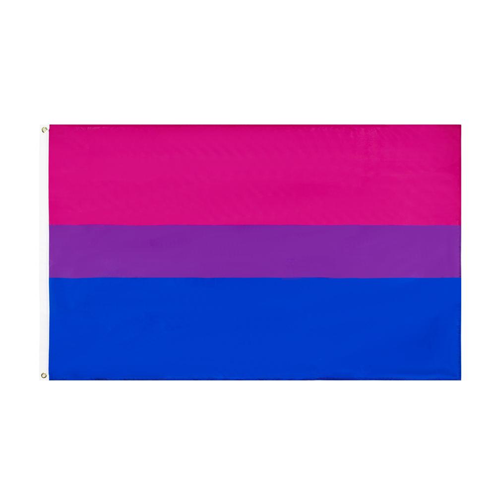 Stock All Inclusive Progress 3x5ft Polyester Big Rainbow Lesbian LGBT Gay Pride Flag Waterproof Lightweight