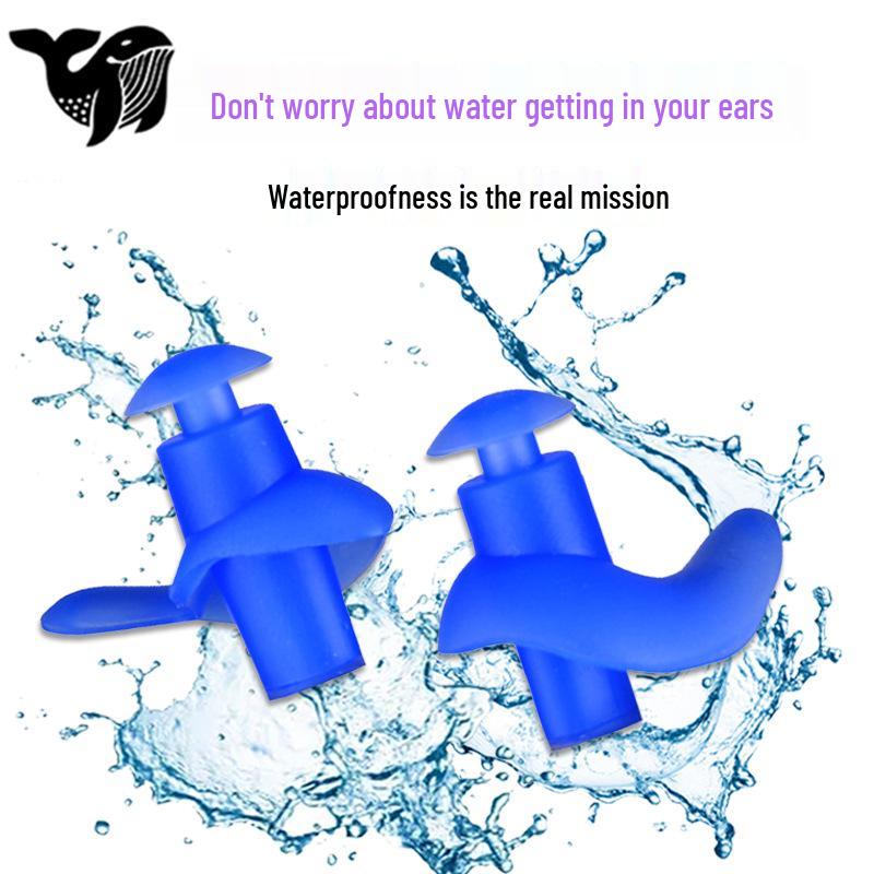Waterproof & Soundproof Silicone Spiraled Earplugs for Swimming & Noise Reduction