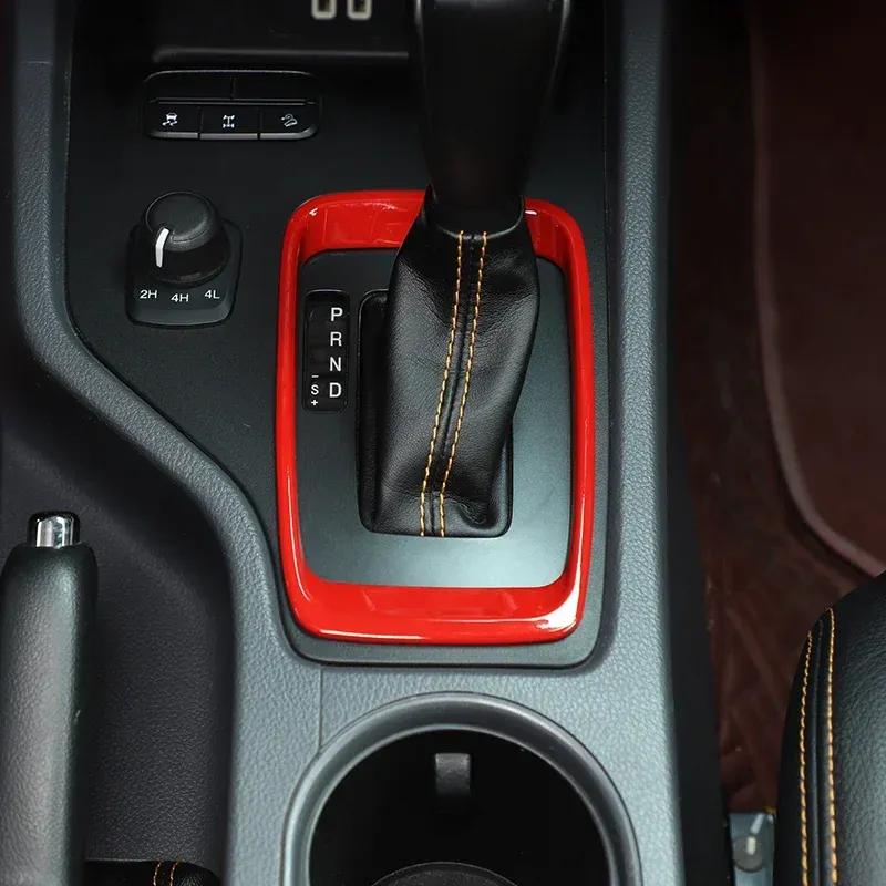 ABS Carbon Car Gear Shift Frame Panel Trim Decorate Cover Accessories For Ford Ranger Everest 2015 2016 2017 2018