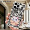 Phone Case: 2D Flat Suitable for iPhone 18 17 16 15 14 13 Pro, Transparent Four Corner Protective Case, Blue Eyes, Christmas and Halloween Gifts