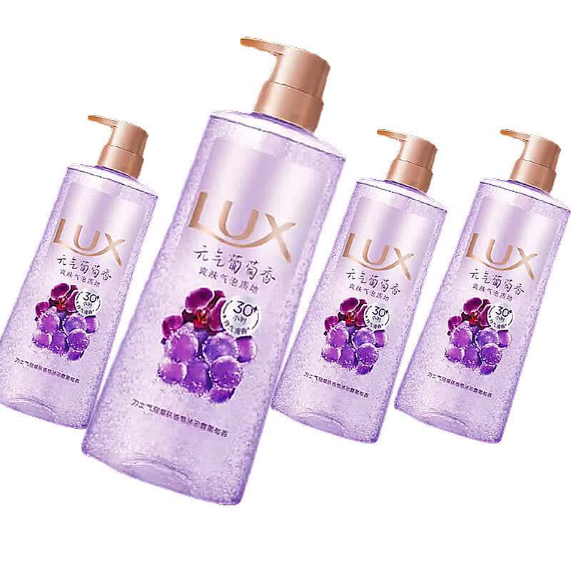 LUX Energizing Grape Scent Shower Gel 4-Pack