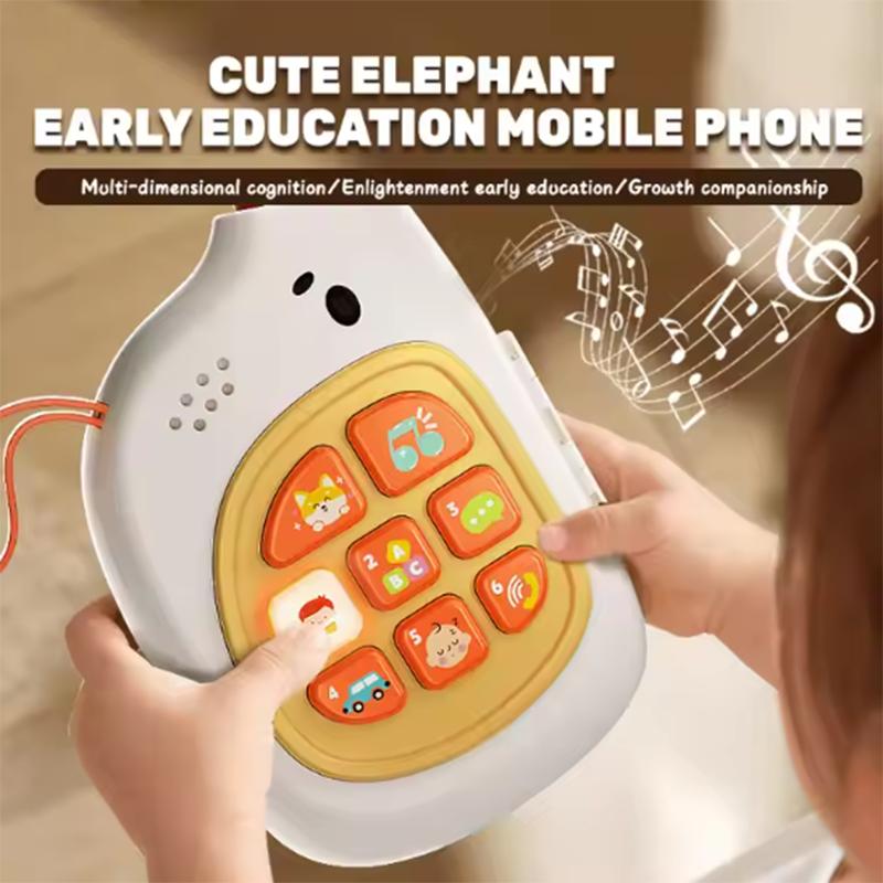 Cute Elephant Baby Early Education Machine Fun Multi Functional Music Story Machine Busy Edition Puzzle Toy