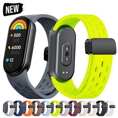 Bracelet en Silicone Souple pour Xiaomi Mi Band 9/8 Correa Bracelet Poignet Miband 8 Sport Étanche Bracelet de Remplacement pour Xiaomi Band 9