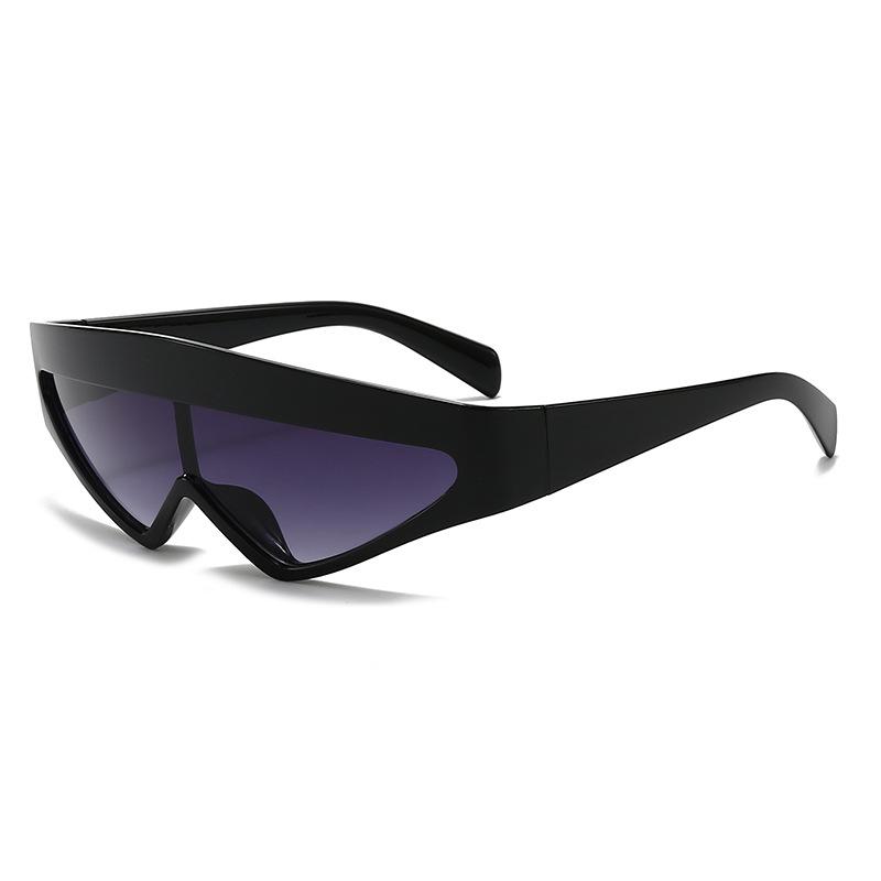 Futuristic European-American One-Piece Triangle Sunglasses