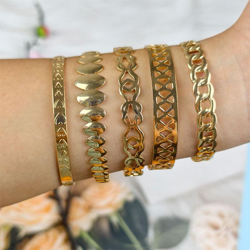 New Style Fashion Open Cuff Bracelet - Stackable Jewelry for European & American Markets