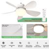 2 In 1 Hanging Fan with LED Lantern Rechargeable Electric Cordless Fan Modern Smart Cool Fan for Dining Room Bedroom Living Room