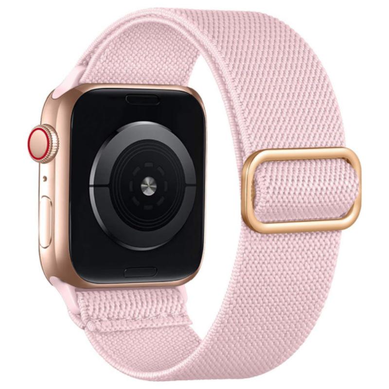 Braided Nylon Apple Smart Watch Strap with Adjustable Slide Buckle for All Series