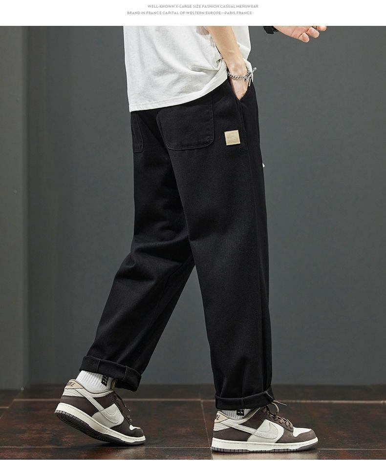 Men's 2025 American Loose Straight-Leg Casual Work Pants for Spring and Autumn