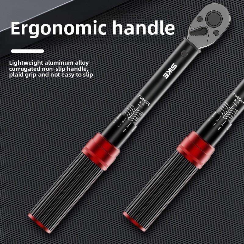 1/4  1/2 Torque Wrench with Adjustable Fast Torque and 72 Teeth Bi-directional Precision Ratchet More Suitable for Narrow Spaces