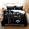 Leggenda del Rock Sperimentale Frank Zappa Stampa Integrale Set Biancheria da Letto 3 Pezzi Copripiumino + 2 Federe Teen Stanza del Dormitorio Decorazione per la Casa