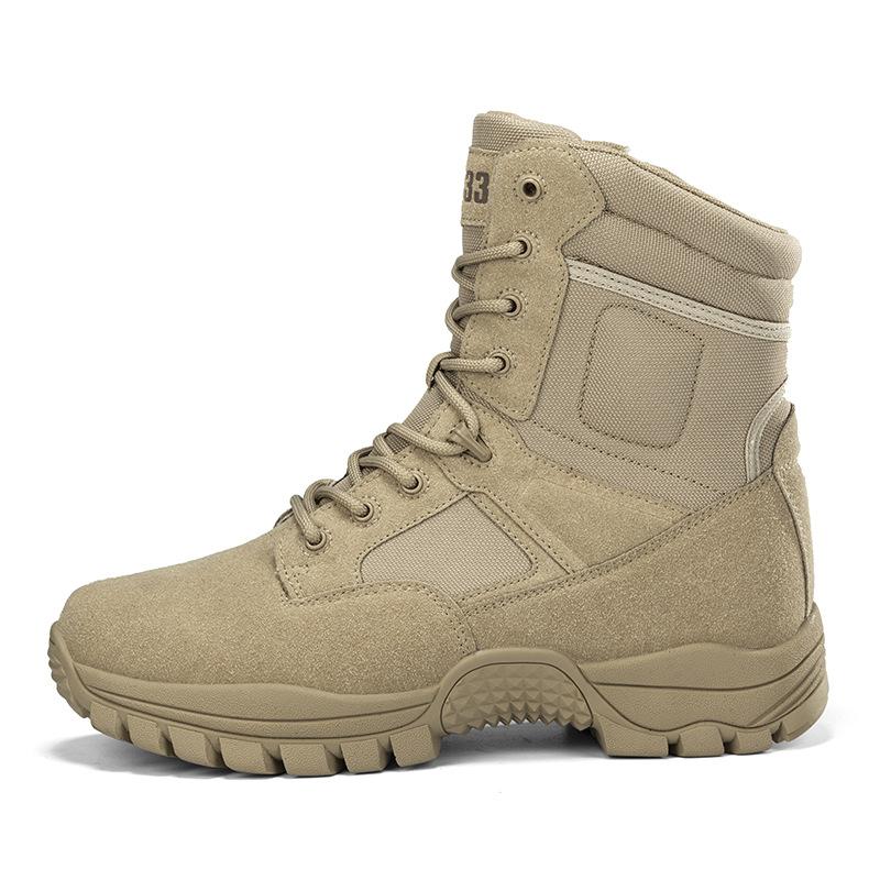 

New outdoor special forces training military boots large size tactical boots men s and women s wear-resistant combat boots hiking desert mountaineer 47 пісочний
