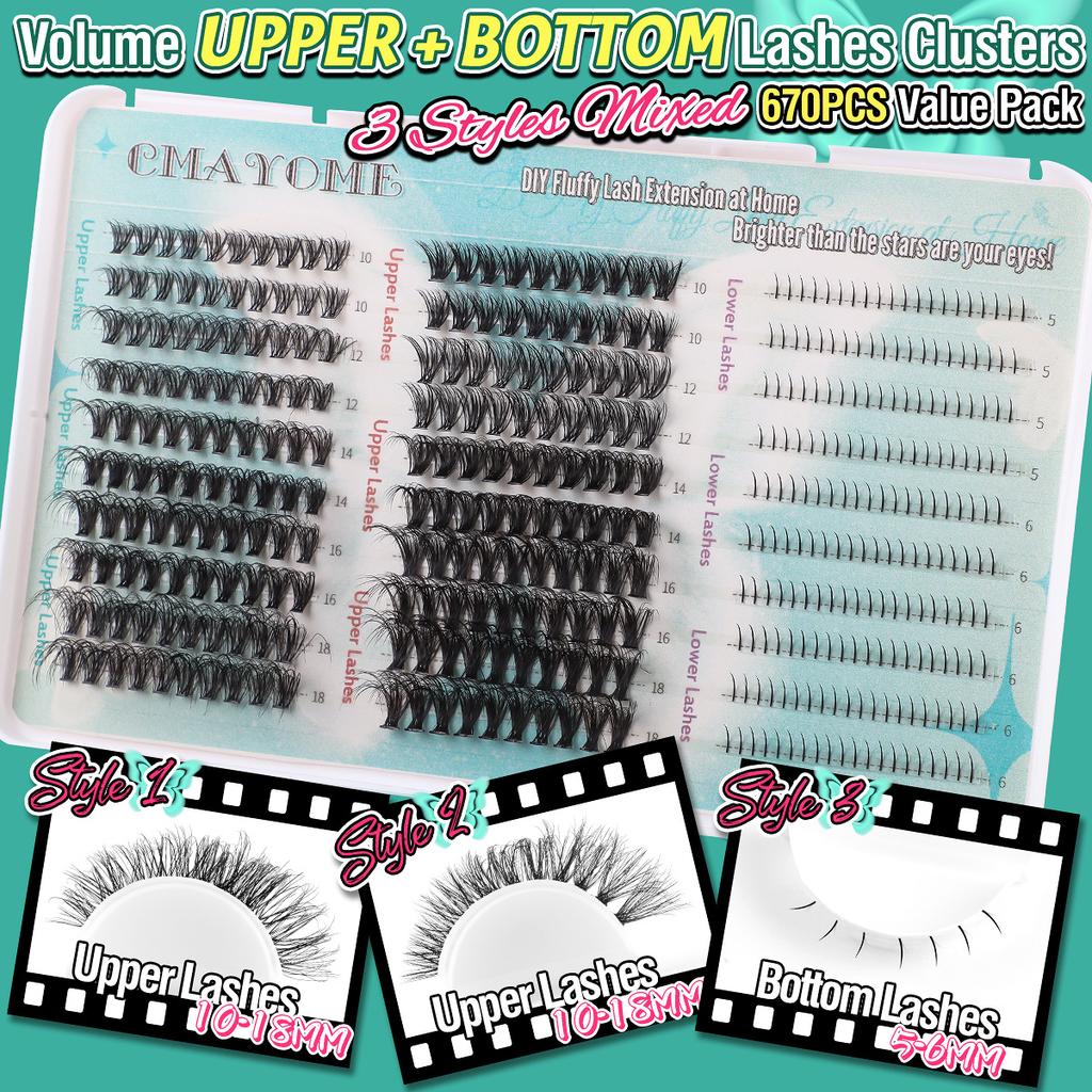 Diy Single Tuft Hair Mix And Match Eyelash Book Fairy Lower Eyelashes Natural Thick D Song Segmented False Eyelashes