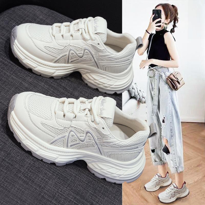 Platform dad shoes women's spring and summer new height-increasing sports and leisure versatile shoes