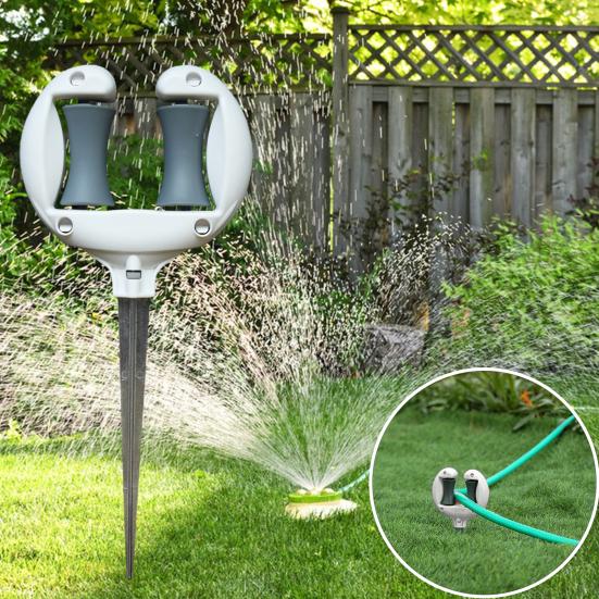 Guia de mangueira de jardim, posicionamento de tubo de água macio, suporte para economia de trabalho, rolo liso, cabeça pontiaguda, antiderrapante, irrigação de jardim ao ar livre