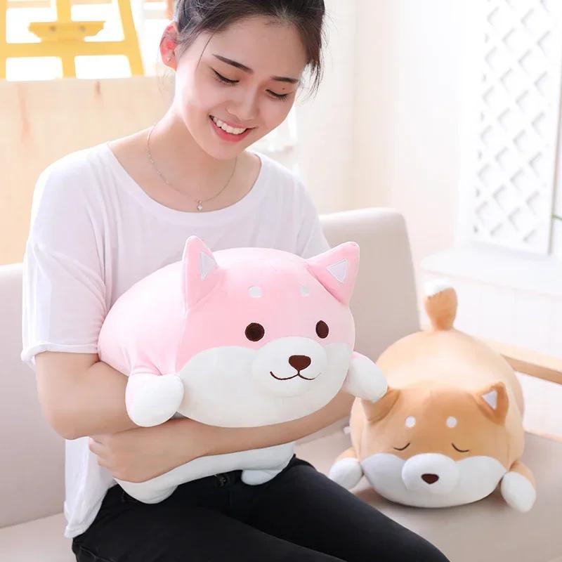 38/58cm Cute Fat Shiba Inu Dog Plush Toy Doll Stuffed Soft Animal Cartoon Pillow Lovely Gift for Kids Baby Children