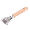 1Pc Wooden Comb Cleaner Delicate Cleaning Removable Comb Cleaner Tool Hair Brush Handle Embeded Tools