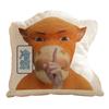 50cm abstract cow-shaped throw pillow