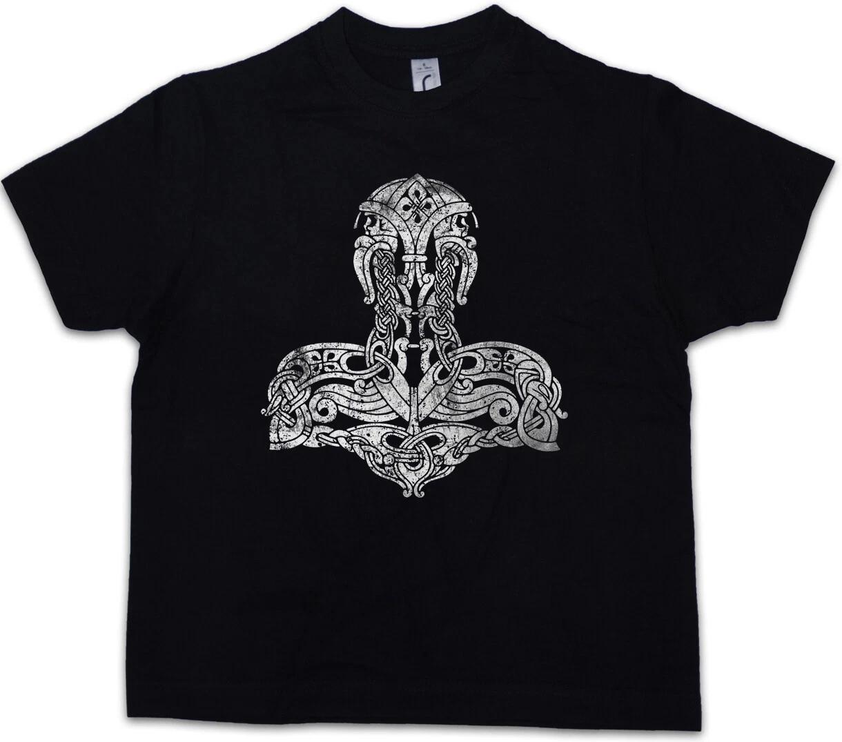 CELTIC THOR S HAMMER Kids Boys kids boys T-Shirt Mjölnir Paganism Wotan Thor Vikings 160