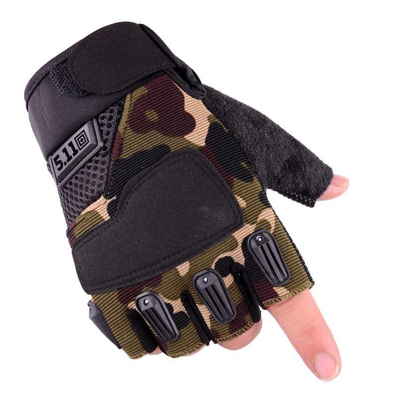 Gants d'alpinisme d'extérieur antidérapants, protection solaire, respirants, cyclisme, fitness, fan militaire
