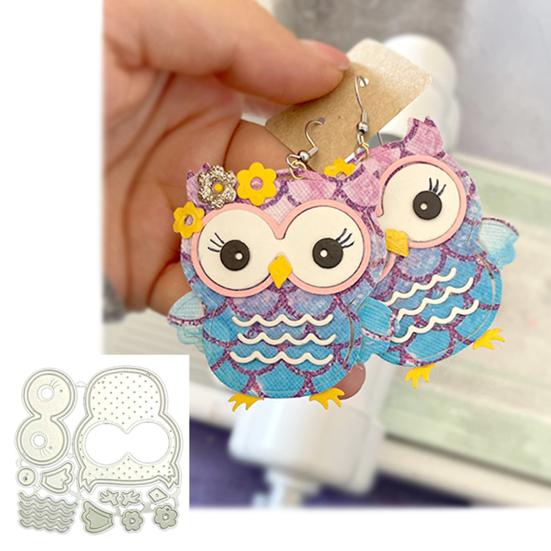 Cut Stencil Durable Decorative Reusable Owl Shape Metal Cutting DIY Scrapbook Decor Souvenir Gift