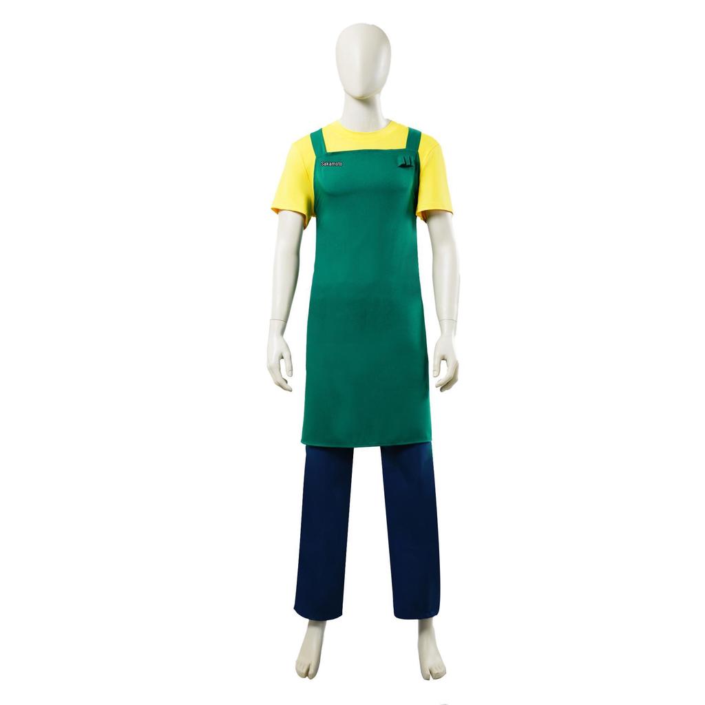 Sakamoto Days Characters Costume Set: Taro, Lu Shao, Hanakura, Mashimo Cosplay