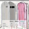 Transparent Canvas Clothing Bag Large Capacity Clothing Dust Cover Cloth Moisture Proof Dust Proof Storage Bag Home Accessories