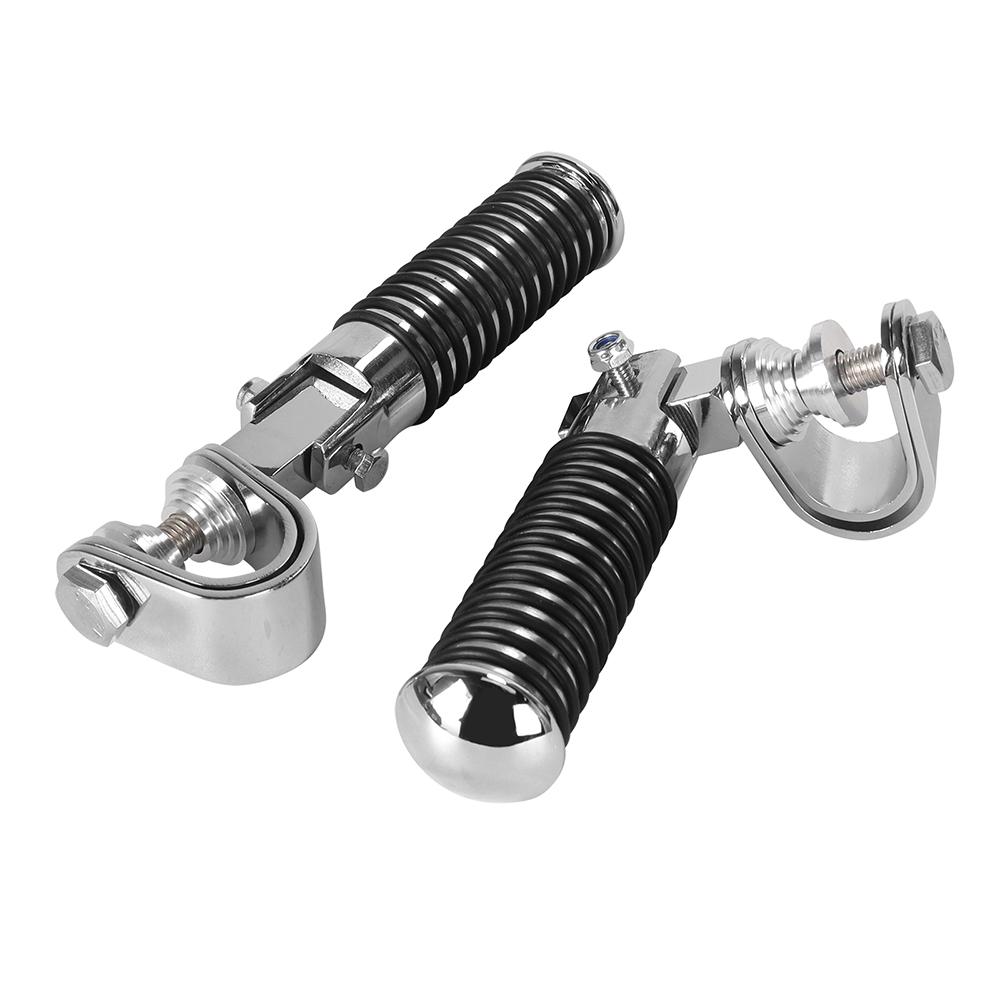 Engine Guard Footpegs Motorbike Parts Foot Pegs Pair Of Motorcycle Foot Pegs Clamp Footrest Mount For 1in Engine Crash Guard
