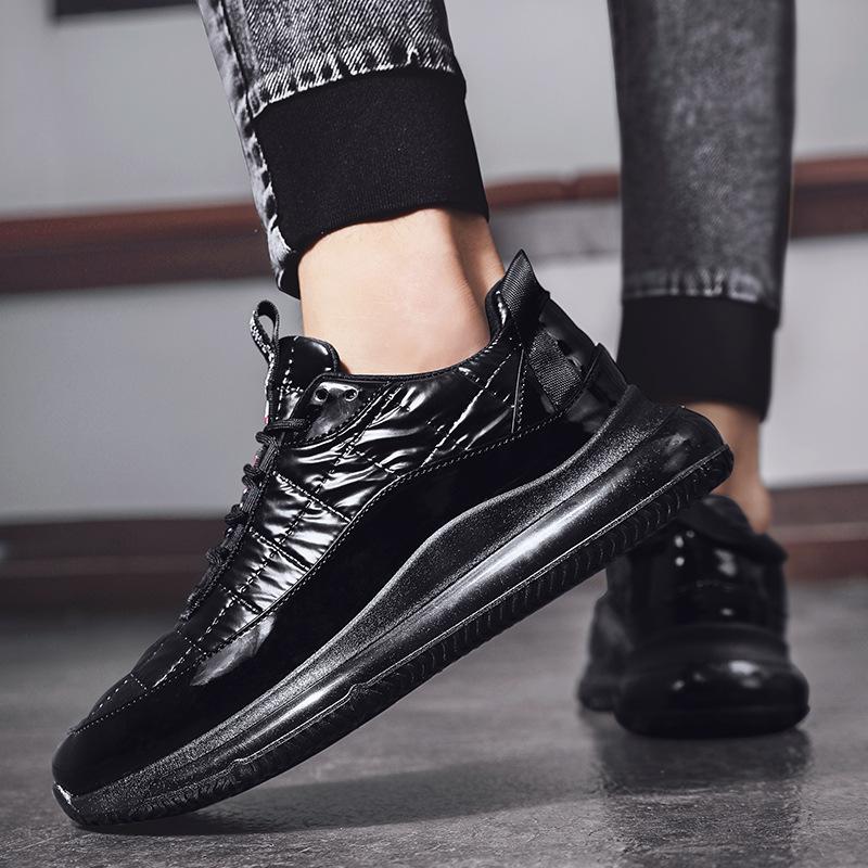 Men Casual Shoes Outdoor Comfortable Men's Breathable Fashion Man Sneakers PU Leather High Top Shoes Zapatillas Hombre