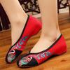 Women's Ethnic Style Embroidered Wedge Heel Cloth Shoes for Spring and Summer