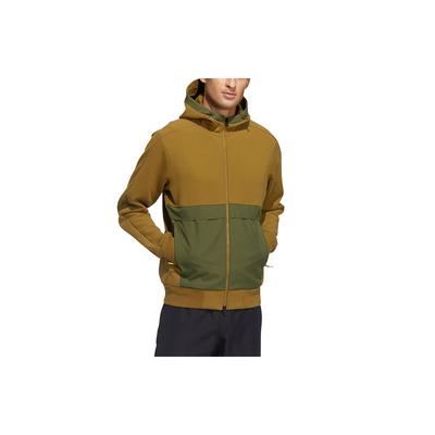 Casual Sports Hooded Jacket Men Outerwear Brown GP0964