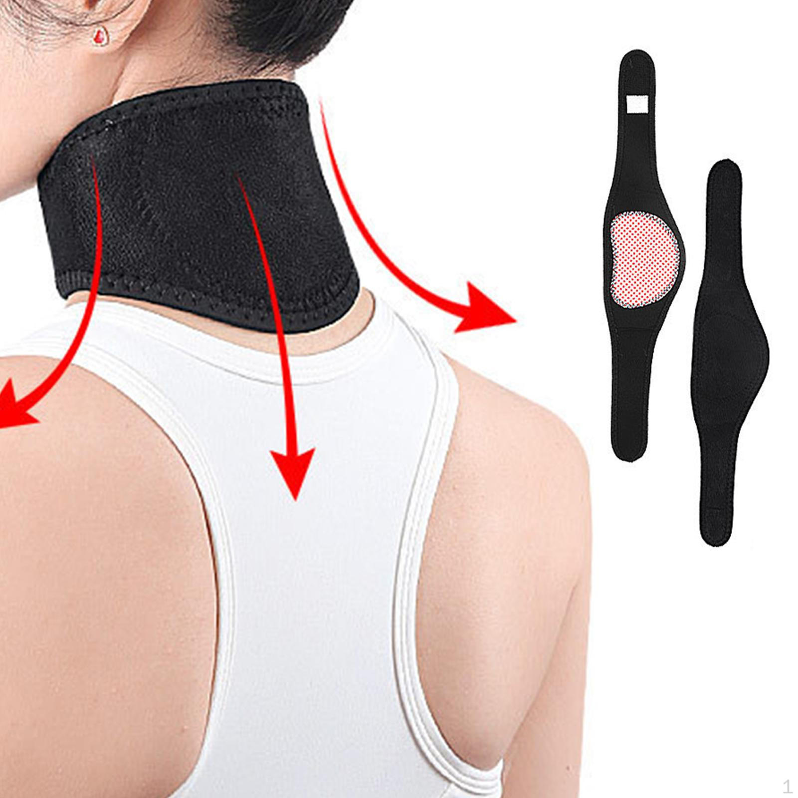 Self Heating Neck Support Brace Adjustable Lightweight Gift Warm Belt