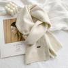 Scarf Women's Winter Scarf Solid Color Versatile Korean New Popular Winter Soft Knitting Men