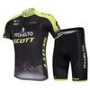 Mens Cycling Jersey Shorts Set With Gel Pad Breathable Quick-Dry Mountain Bike Apparel