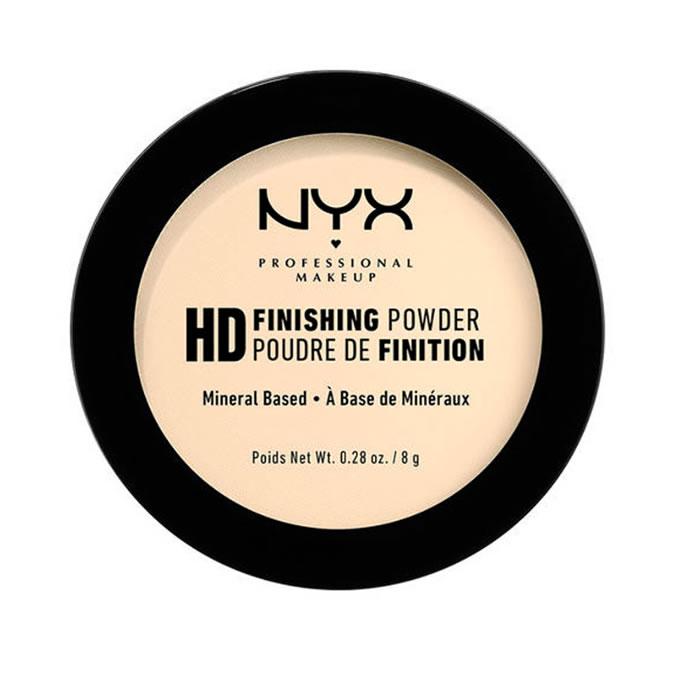 Nyx Финишная пудра High Definition на минеральной основе «Банан», 8 г