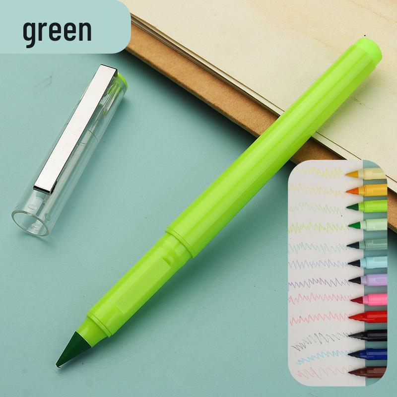 Erasable Posture Correcting Eternal Pencil - 12 Colors, No Sharpening Needed, Durable Lead, Perfect for Kids' Drawing.