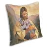 Jojos Bizarre Adventure Polnareff Jesus Square Pillow Case Home Decorative Cushions Throw Pillow for Car Double-sided Printing