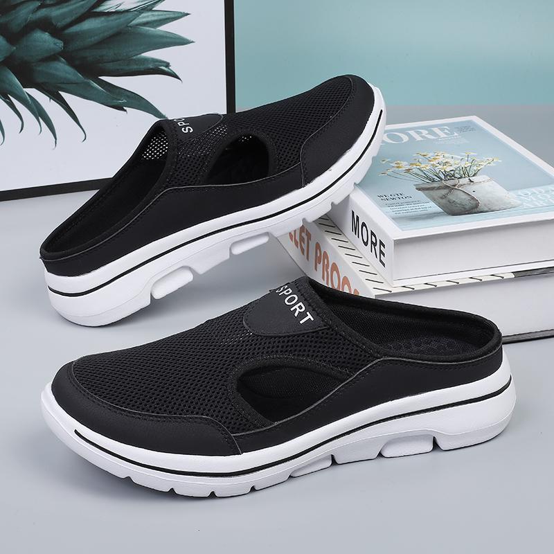 Fashion Men's Slippers Summer Soft Comfortable Home Slippers Breathable Anti-slip Men's Sneakers Couple Flats Mules Shoes Zapatillas