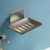 Bar Soap Holder Easy Cleaning Wall Mounted Minimalist Modern Sturdy Tray Dish with Drain