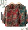 Grandma Style Spring/Summer 2025 Imitation Silk Cardigan for Middle-aged and Elderly Women