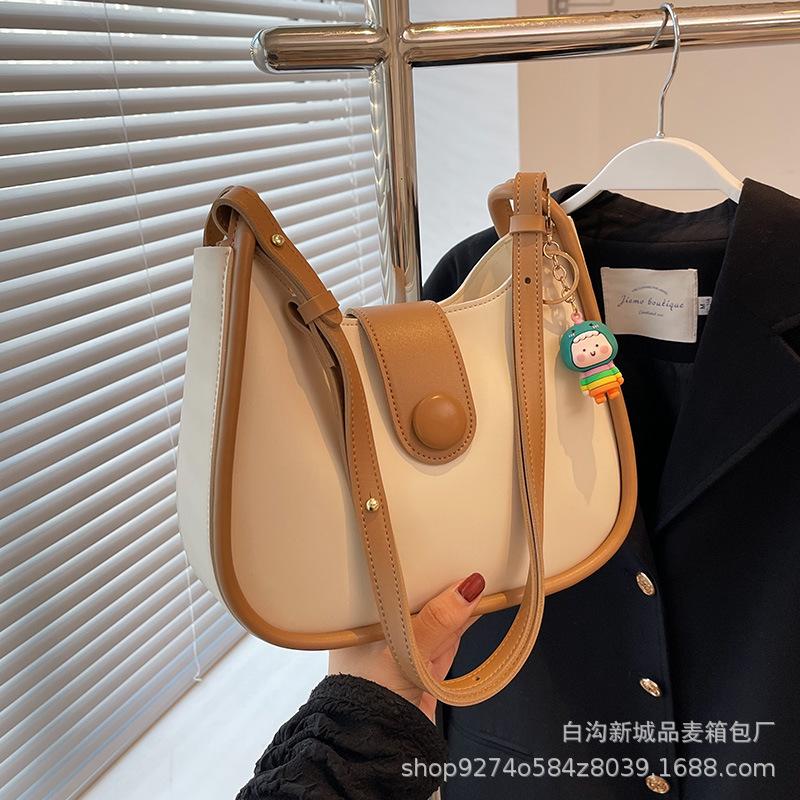 Summer Small Fresh and Fashionable Underarm Bag Women's Bag 2025 New Trendy Foreign Simple One-Shoulder Crossbody Bag