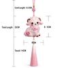 Embroidered Sheep Sachet Pendant Delicate Floral Design Gradient Tassel For Car Bag Decoration Spring Festival Gifts