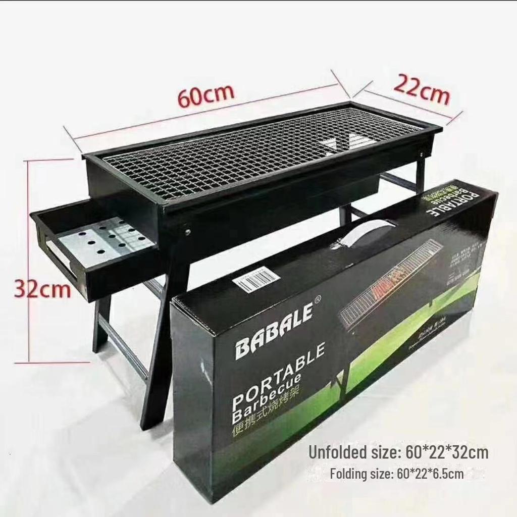 Tragbarer Outdoor-Holzkohlegrill für Camping