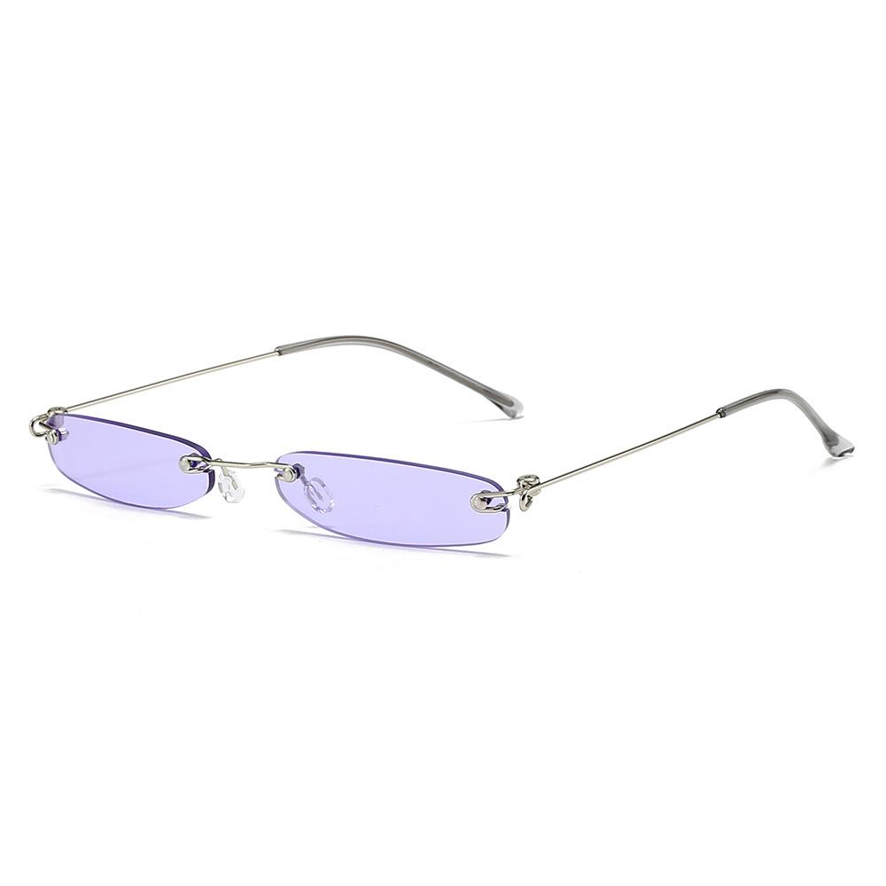 Small Frame Sunglasses, Rimless Sunglasses, Ultra-lightweight Mini Glasses