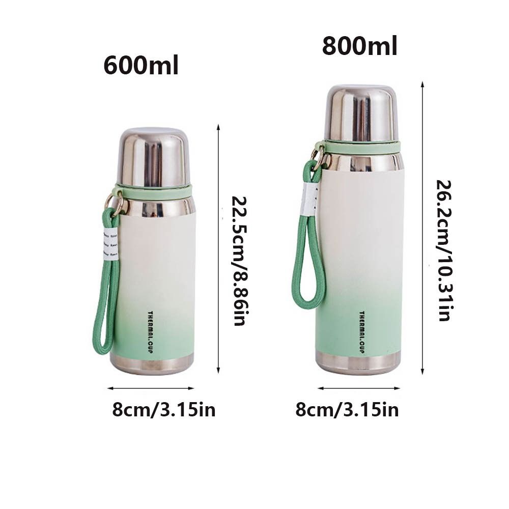 Farbverlauf Isolierte Wasserflasche Edelstahl Thermobecher Sport Thermoskanne Reise