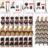 French Dragoon Soldiers Napoleonic War Figures Building Blocks Army Sword Gun Military Weapons Accessories Bricks Kids