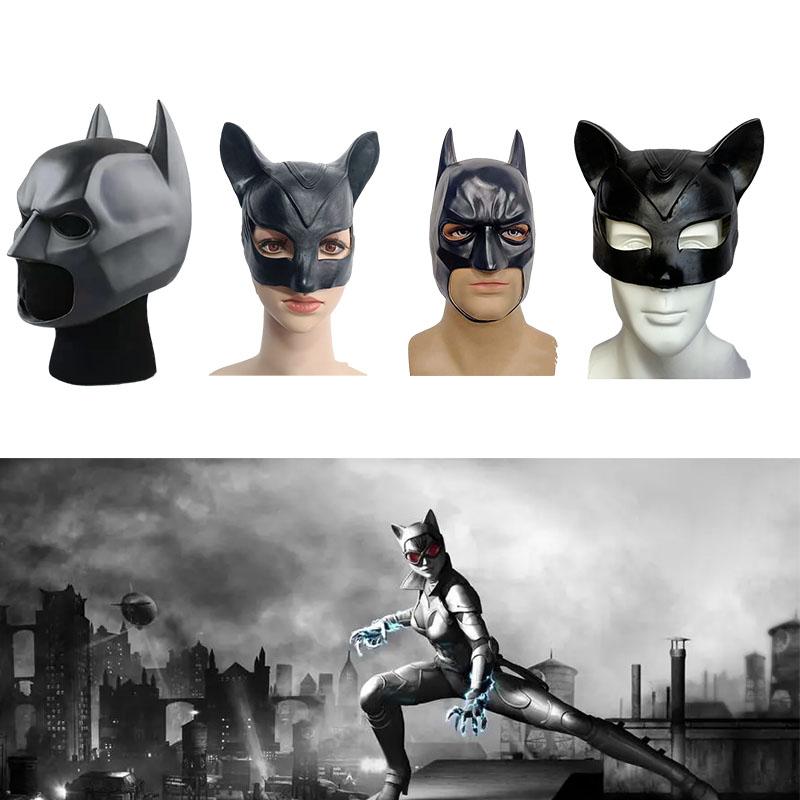 Pvc Catwoman Batman Mask Justice League Party Prop Play Halloween Cos Accessory